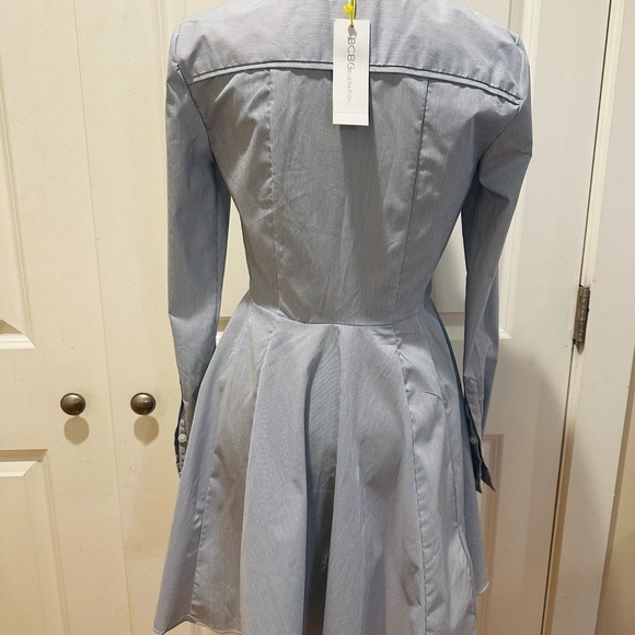 BCBG Generation Stripe button up flare dress - Picture 5 of 9